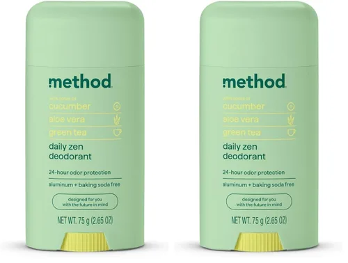 Vista 9 de Method Desodorante, Daily Zen, pepino, algas marinas + notas de té verde, protección contra olores las 24 horas, 2.65 onzas