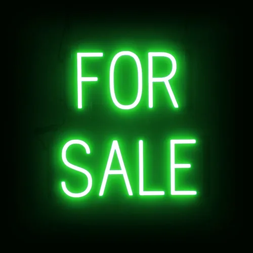 Vista 11 de SpellBrite Letrero de venta para empresas Señales relacionadas con la venta con aspecto de neón, luces LED blancas 16.3 x 6.3 pulgadas Blanco