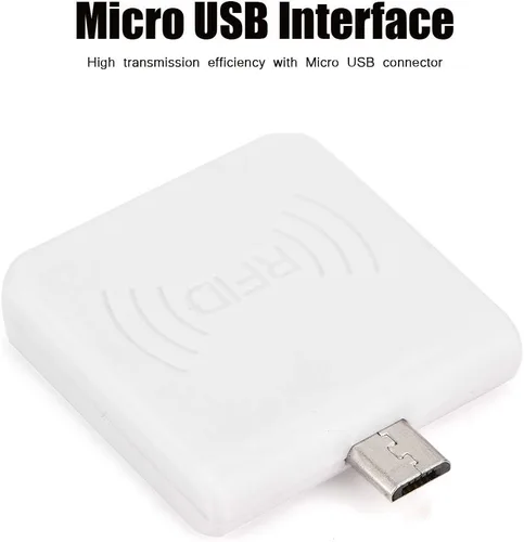 Vista 6 de Lector de tarjetas inteligentes sin contacto portátil, interfaz USB macho, IC/ID versión dual, lectura rápida de 0.2s, para PC, teléfono, tableta