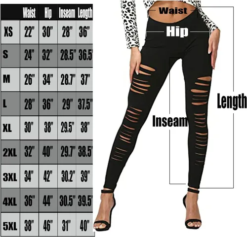 Vista 6 de Leggings de algodón rotos j2 Love para mujer