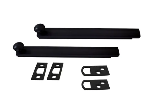 Vista 13 de QCAA Perno de superficie oculta de latón macizo resistente, 6 pulgadas, latón antiguo cepillado, 1 paquete, fabricado en Taiwán Latón envejecido