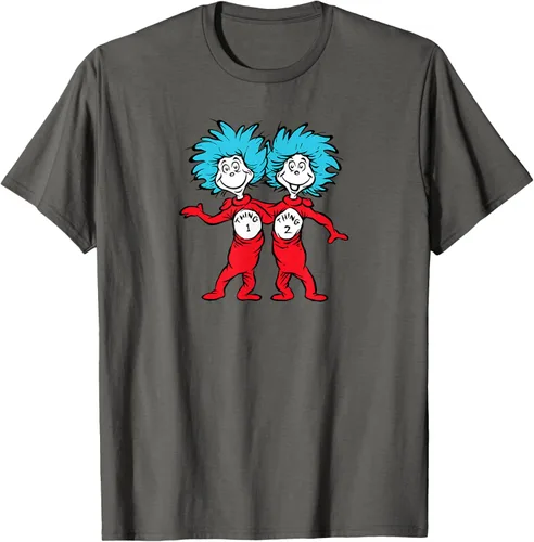 Vista 94 de Dr. Seuss Thing 1 Thing 2 Buddies - Camiseta Negro