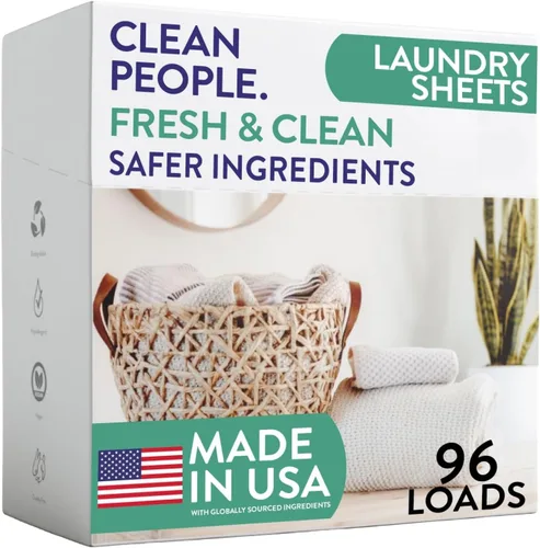 Vista 21 de The Clean People Hojas de detergente para ropa – Jabón de lavandería – Ultra concentrado, embalaje reciclable, combate las manchas – Mañana