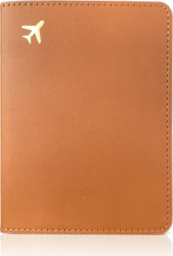 Vista 16 de Soporte para pasaporte para artículos esenciales de viaje, funda de pasaporte con bloqueo RFID para accesorios de viaje, cartera de viaje