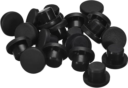 Vista 8 de uxcell 16 Piezas de Tapones de Goma Negros, 2.7mm para Agujeros de Enchufe de 2-2.5mm/0.08-0.1