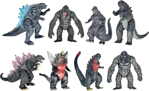Vista 7 de TwCare Juego de 23 figuras de acción de Monster x Kong: The New Empire, mini dinosaurio dragón, juguetes de acción, evolucionado básico exquisito