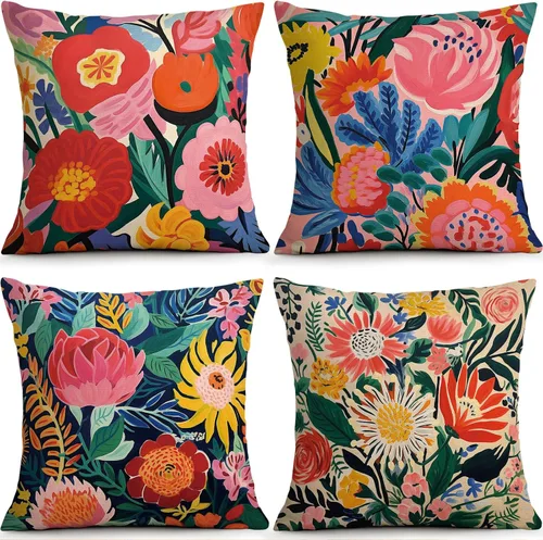 Vista 11 de OBSEDE - Fundas para cojín de mármol negro y dorado abstracto, 18 × 18 pulgadas, juego de 4, fundas para cojines de sofá, cama, salón, decoración