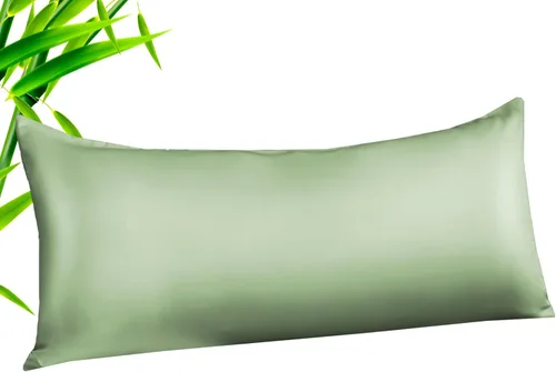 Vista 11 de Fundas de almohada tamaño estándar paquete de 2, fundas de almohada de rayón de bambú refrescantes con cierre de sobre, fundas de almohada frescas