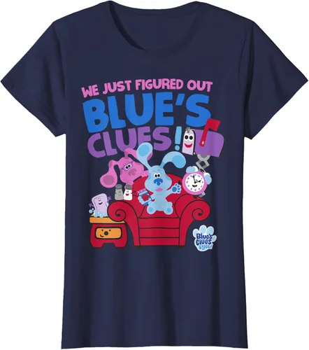 Vista 33 de Blue's Clues & You Group Shot Just Figured Out Blue's Clues Camiseta Negro