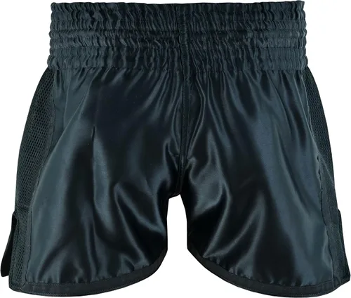 Vista 3 de UFG PRO - Elite Series Muay Thai Short - Boxeo MMA Muay Thai Entrenamiento y Lucha Todo negro