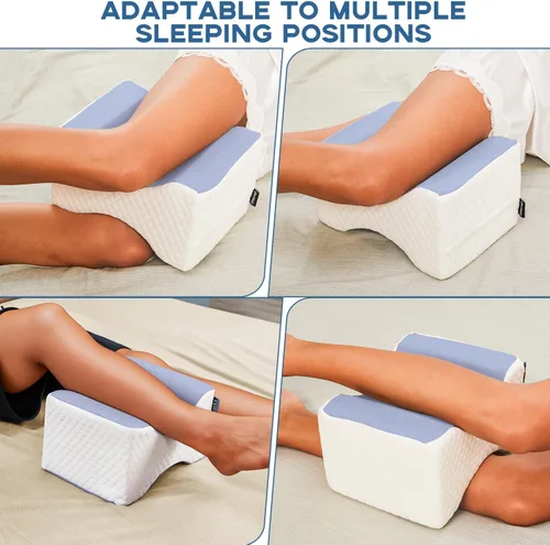 Vista 5 de Almohada para dormir de lado, almohada de rodilla para dormir de lado, almohada de alivio del dolor de ciática, almohada de espuma viscoelástica