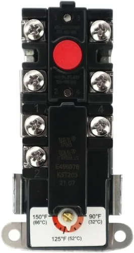 Vista 4 de Termostato de calentador de agua EWH-00, termostato eléctrico para calentador de doble elemento, incluye termosatato de elemento superior e