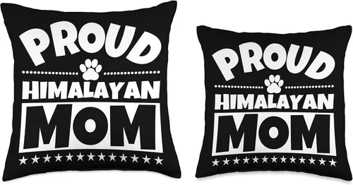 Vista 3 de Himalayan Cat Funny Women Proud Himalayan Mom - Almohada divertida para gatos, 16 x 16 pulgadas, multicolor