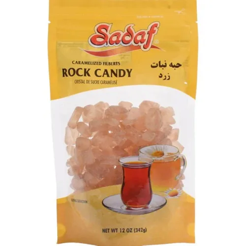 Vista 6 de Sadaf Rock Candy Plain Filberts – Caramelo de roca simple con avellanas – Caramelo de roca para té y bebidas – Rocas saborizantes de alimentos