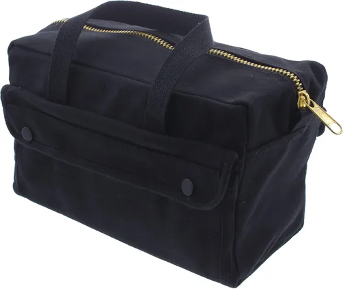 Vista 14 de Bolsa de herramientas de lienzo resistente, bolsa de transporte de campo militar, bolsa de almacenamiento de suministro de propósito general