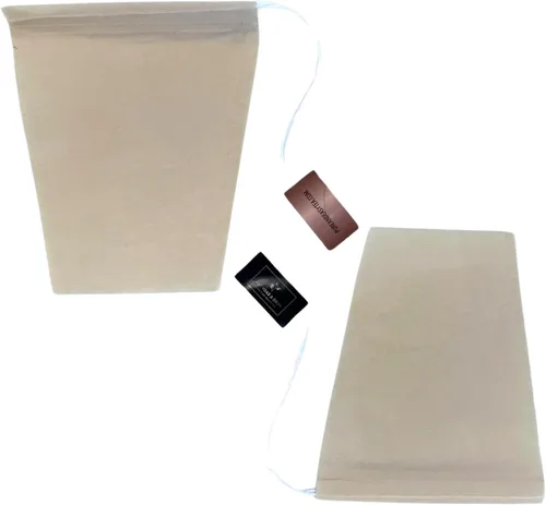 Vista 2 de Pure & Easy Tea Bolsas de filtro de té de alta calidad, infusores compostables sin blanquear con cordón para té de hojas sueltas, sobres desechables