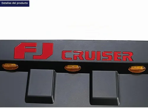 Vista 5 de Rejilla de entrada de aire del capó del motor delantero compatible con FJ Cruiser 2007-2014 con lámparas