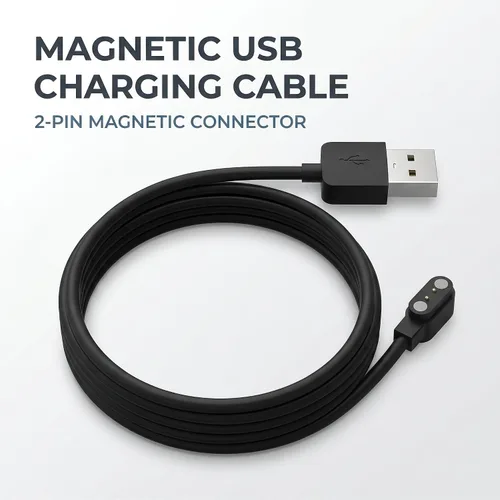 Vista 3 de Compatible con cargador de reloj inteligente Da Fit, cable de cargador USB de repuesto de 3.3 pies, cable de carga para reloj inteligente