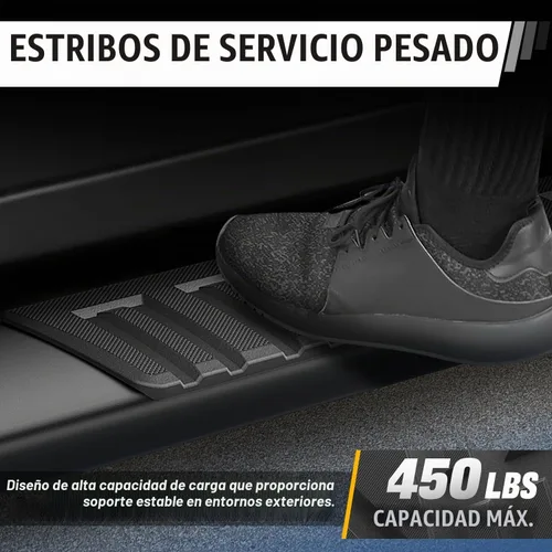 Vista 4 de Estribos Auto Dynasty para Silverado 1500-3500HD 2019-2026 cabina regular 6" Aluminum Step Bars Fits for 19-26 Chevy Silverado GMC Sierra 1500