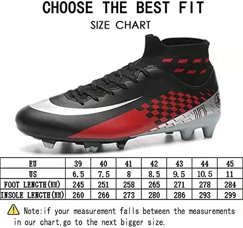 Vista 2 de Qzzsmy Tacos de fútbol deportivos para hombre zapatos de fútbol de alta calidad zapatos deportivos para niños grandes