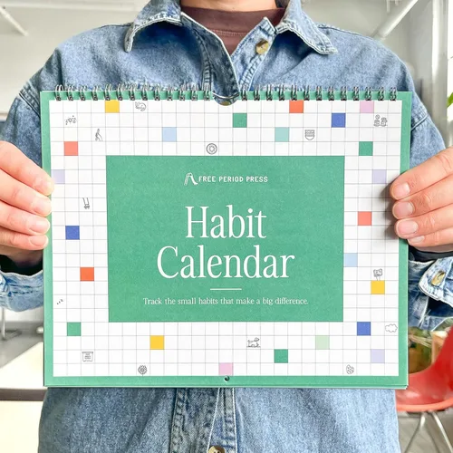 Vista 8 de Free Period Press Calendario de seguimiento de hábitos y planificador de listas de tareas, rastreador de hábitos encuadernado en espiral