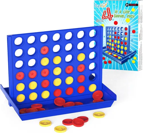Vista 10 de Pup Go Juego Grande de 4 en Raya para Niños de 3 Años en Adelante para Niños, Niñas y Adolescentes, Juegos de Mesa Familiares para Interiores