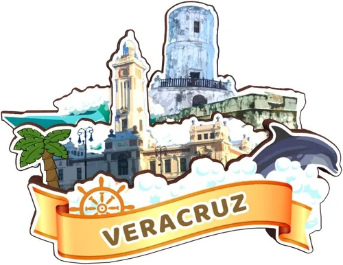 Vista 14 de Isla Mujeres Mexico - Imán de madera para nevera, colección 3D, madera 3D, hecho a mano, recuerdos de la ciudad, imán para nevera, decoración