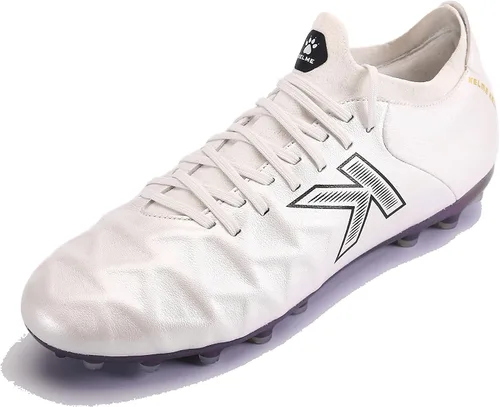 Vista 5 de KELME Tacos de Fútbol Piel de Becerro Hombre y Mujer - Zapatos de Fútbol para ExteriorInterior Unisex Tallas Adultos - Artificial Grass AG