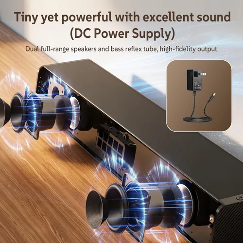 Vista 8 de Barra de sonido, BESTISAN Barra de sonido de 50 vatios con HDMI, óptico, AUX, USB, salida de subgraves y conexión Bluetooth, DSP, bajo ajustable, 16