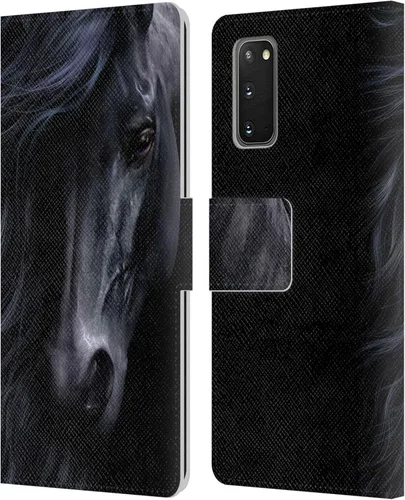 Vista 95 de Head Case Designs Officially Licensed Laurie Prindle A Morgan Christmas Western Stallion Leather Wallet Case Compatible with Samsung Galaxy A07 4G