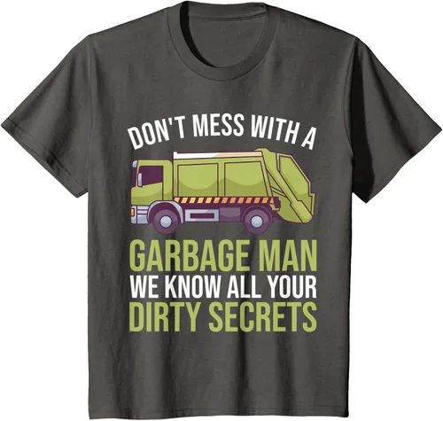 Vista 18 de Camiseta de camión de basura Don't Mess With A Basbage Man