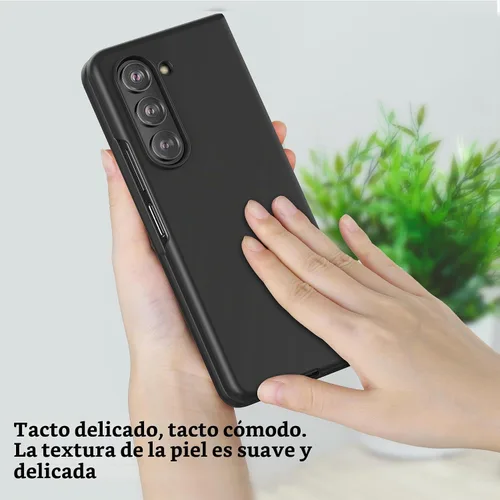 Vista 4 de Foluu Funda Slim Fit para Samsung Galaxy Z Fold 5, con protector de pantalla frontal integrado, cubierta protectora de PC mate ultradelgada