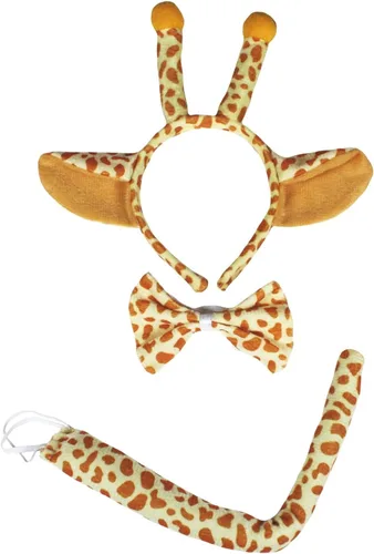 Vista 9 de Petitebella Traje combinado de 3 piezas con diadema de animales y pajarita y cola