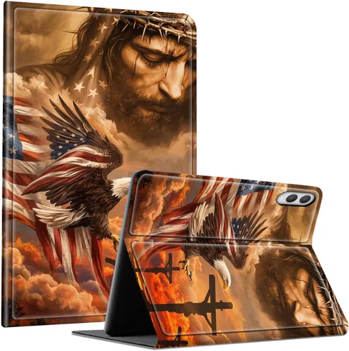 Vista 82 de Slim Case for Samsung Galaxy Tab S10 Lite / S10 FE / S9 FE 10.9" & Galaxy Tab S9 11", Multi-Angle Stand PU Leather Smart Folio Cover with Soft TPU