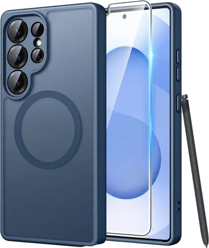 Vista 295 de FNTCASE - Funda para iPhone 16 Pro: magnética, mate, translúcida, de grado militar, protectora contra caídas, resistente, fina, duradera y a prueba