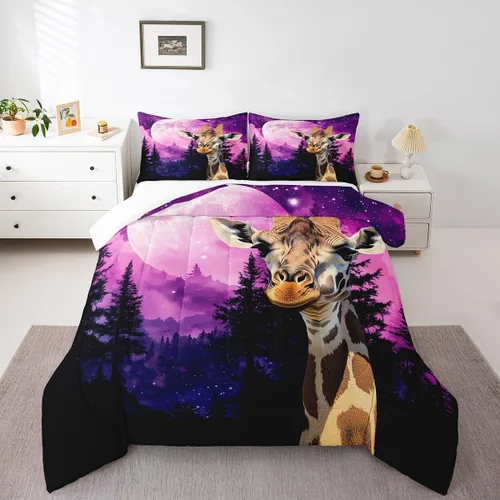 Vista 20 de Juego de edredón estampado de ovejas, juego de ropa de cama vintage de granja para niños, niñas, mujeres, adultos, parejas, ovejas, juego de edredón
