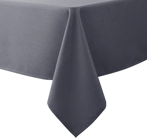 Vista 29 de Biscaynebay Auqa - Mantel cuadrado de 54 x 54 pulgadas, mantel de tela con tarjeta azul Auqa, pequeño, plegable, resistente al agua, para cocina