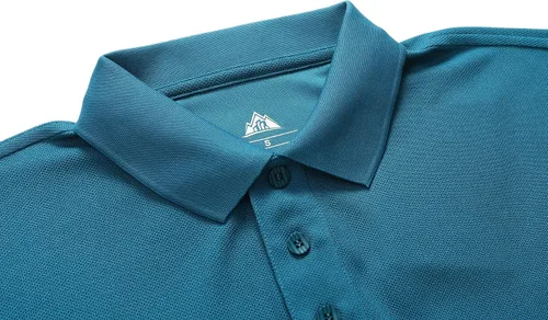 Vista 4 de MOERDENG Polo de golf para hombre, ajuste regular, secado rápido, táctico, manga corta y larga, camiseta de tenis
