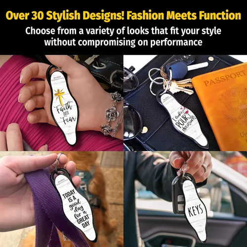 Vista 5 de MUNIO Self Defense Keychain - Personal Safety Tool for Men, Women & Kids Siempre mi madre