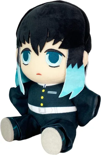 Vista 2 de Great Eastern Entertainment Demon Slayer - Muichiro Tokito - Pose de peluche sentado de 7 pulgadas de alto