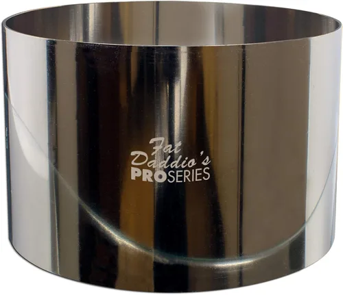 Vista 42 de Fat Daddio's Anillo redondo de acero inoxidable para pasteles y pastelería, 3 x 2 pulgadas