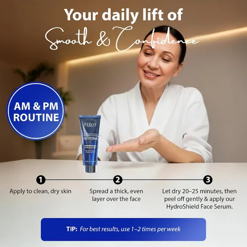 Vista 5 de Dr. Denese Mascarilla reafirmante de colágeno de 4 onzas, tratamiento hidratante para una piel más suave, fórmula exfoliante para poros más claros