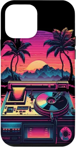 Vista 15 de AV Technician Turntable Audio Sound Record Vinyl Synthwave Case for iPhone 15 Plus