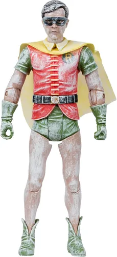 Vista 4 de McFarlane Toys - Figura de acción DC Retro Wax Robin (Batman 66') de 6 pulgadas