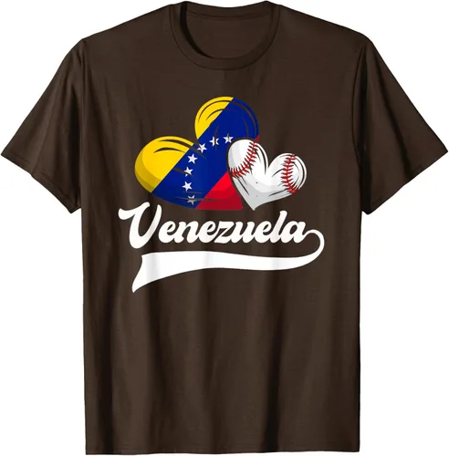 Vista 57 de Camiseta de béisbol venezolana con diseño de corazón y bandera de Venezuela, Negro