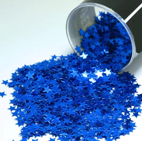 Vista 8 de Confetti Star 1/4" Negro - Paquete al por menor #8513 QS0