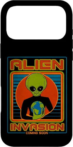 Vista 58 de Funda para iPhone 13 Pro Max Alien Invasion 1984 Tech Noir Distopía