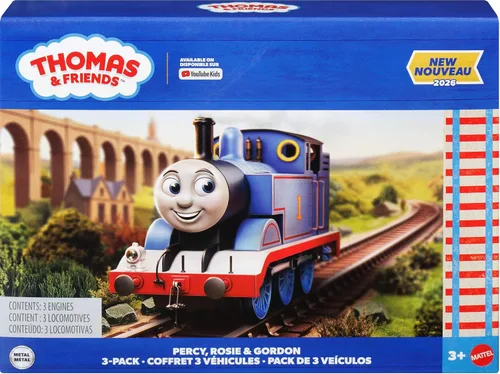 Vista 6 de Thomas & Friends Fisher-Price - Paquete de 3 motores Percy, Rosie & Gordon