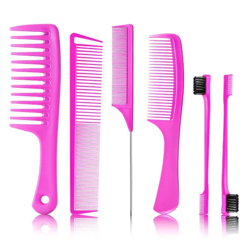 Vista 11 de Juego de peines profesionales SalonSilk para cabello natural rizado negro para damas
