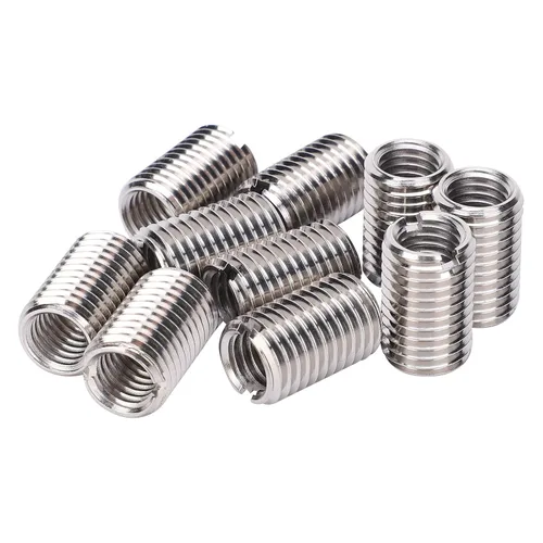 Vista 22 de 10 piezas de inserción de rosca autorroscante, tuerca reductora de acero inoxidable de 0.236 in hembra M3x0.0.197 in macho M5x0.0.315 in